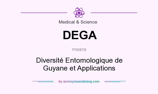 What does DEGA mean? It stands for Diversité Entomologique de Guyane et Applications