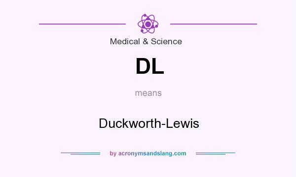 What does DL mean? It stands for Duckworth-Lewis