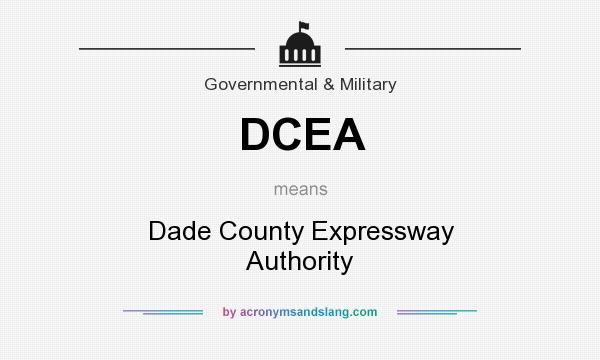 What does DCEA mean? It stands for Dade County Expressway Authority