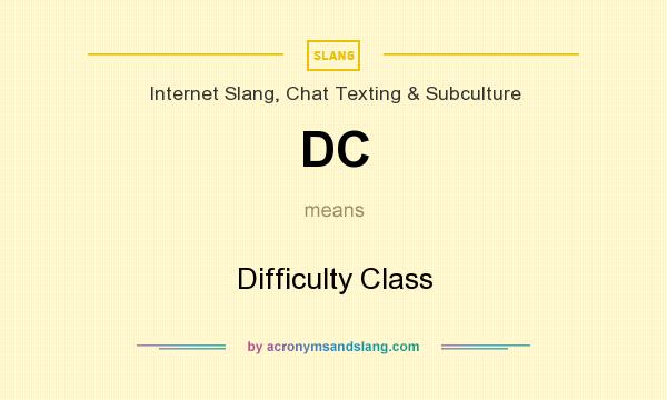What does DC mean? It stands for Difficulty Class
