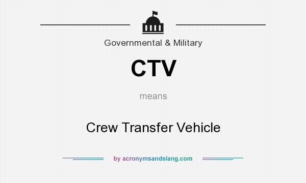 What does CTV mean? It stands for Crew Transfer Vehicle