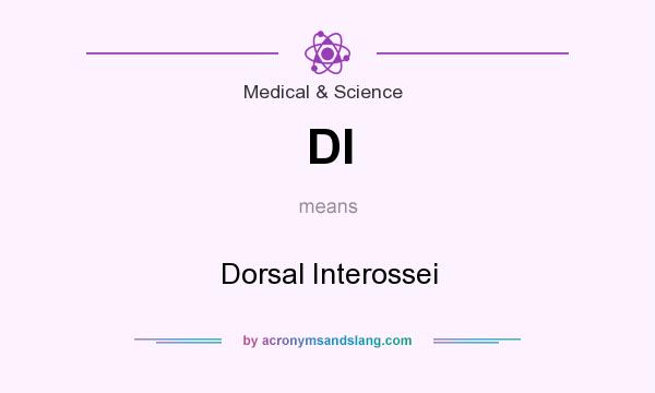 What does DI mean? It stands for Dorsal Interossei