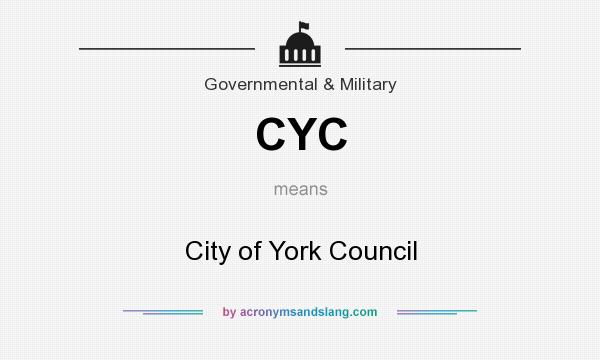 What does CYC mean? It stands for City of York Council