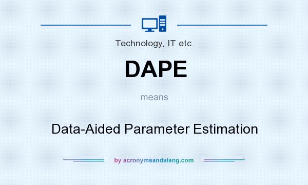 What does DAPE mean? It stands for Data-Aided Parameter Estimation