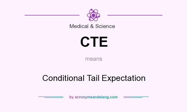 What does CTE mean? It stands for Conditional Tail Expectation