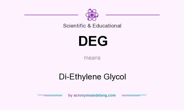What does DEG mean? It stands for Di-Ethylene Glycol