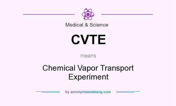 What does CVTE mean? It stands for Chemical Vapor Transport Experiment