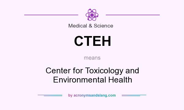 What does CTEH mean? It stands for Center for Toxicology and Environmental Health