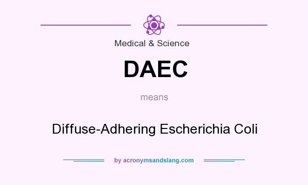 What does DAEC mean? It stands for Diffuse-Adhering Escherichia Coli