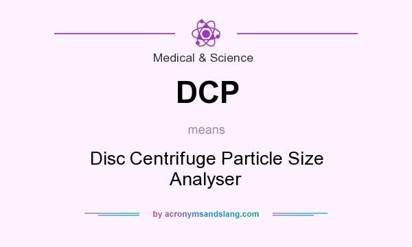 What does DCP mean? It stands for Disc Centrifuge Particle Size Analyser