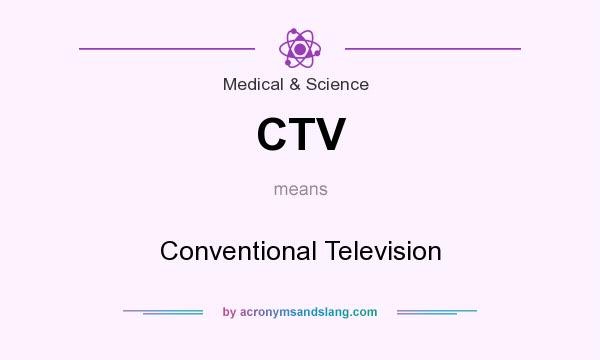 What does CTV mean? It stands for Conventional Television