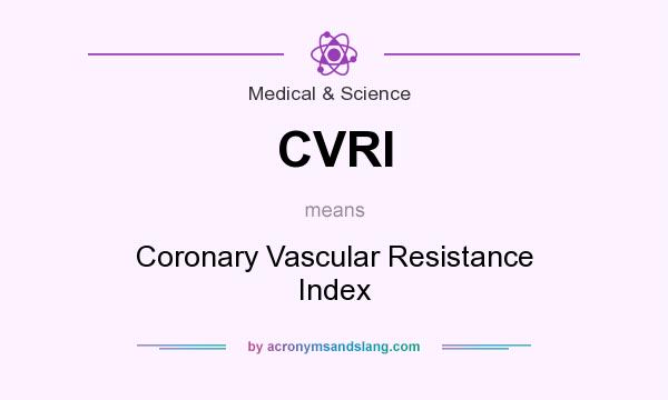 What does CVRI mean? It stands for Coronary Vascular Resistance Index