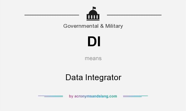 What does DI mean? It stands for Data Integrator