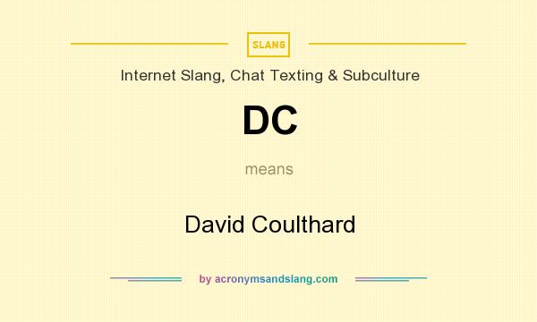 What does DC mean? It stands for David Coulthard