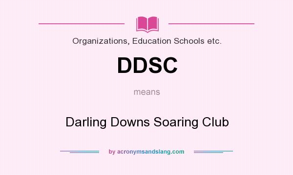What does DDSC mean? It stands for Darling Downs Soaring Club