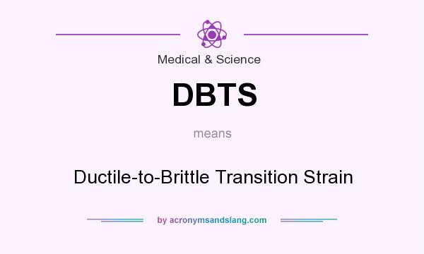 What does DBTS mean? It stands for Ductile-to-Brittle Transition Strain
