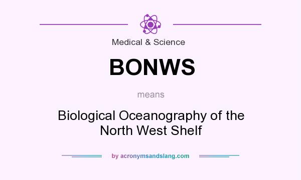 What does BONWS mean? It stands for Biological Oceanography of the North West Shelf