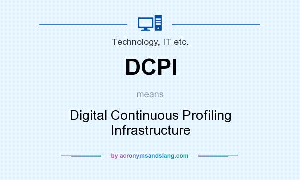 What does DCPI mean? It stands for Digital Continuous Profiling Infrastructure