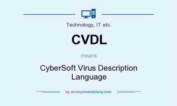 What does CVDL mean? It stands for CyberSoft Virus Description Language