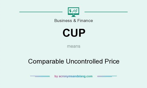 What does CUP mean? It stands for Comparable Uncontrolled Price