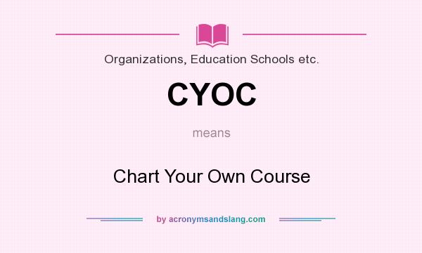 What does CYOC mean? It stands for Chart Your Own Course