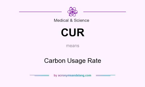 What does CUR mean? It stands for Carbon Usage Rate
