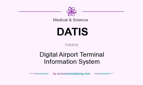 What does DATIS mean? It stands for Digital Airport Terminal Information System