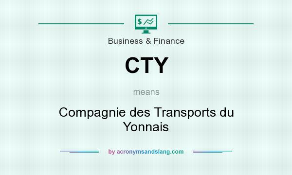 What does CTY mean? It stands for Compagnie des Transports du Yonnais