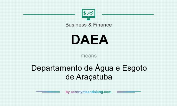 What does DAEA mean? It stands for Departamento de Água e Esgoto de Araçatuba