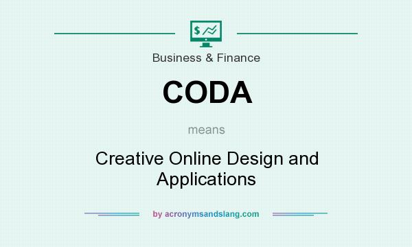 What does CODA mean? It stands for Creative Online Design and Applications