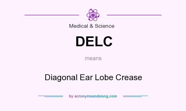 What does DELC mean? It stands for Diagonal Ear Lobe Crease