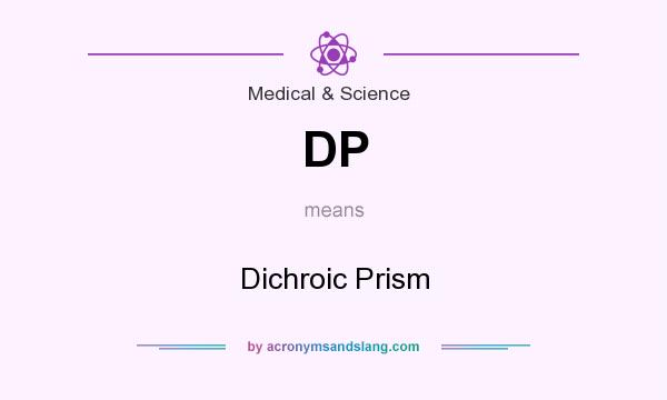What does DP mean? It stands for Dichroic Prism
