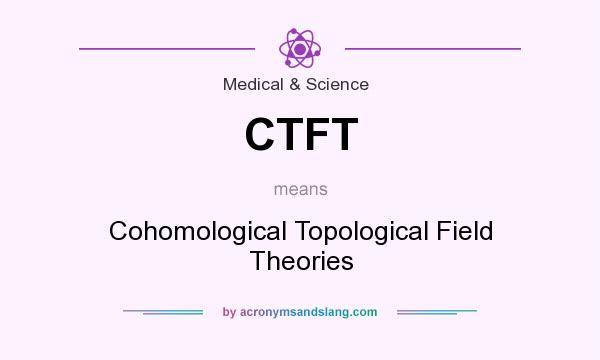 What does CTFT mean? It stands for Cohomological Topological Field Theories
