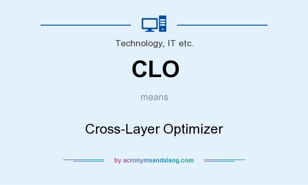 What does CLO mean? It stands for Cross-Layer Optimizer