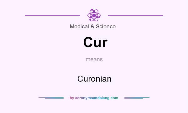 What does Cur mean? It stands for Curonian