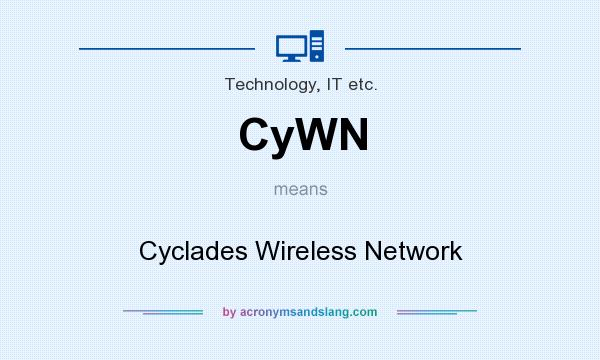 What does CyWN mean? It stands for Cyclades Wireless Network