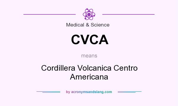 What does CVCA mean? It stands for Cordillera Volcanica Centro Americana