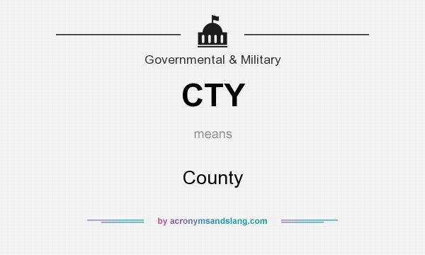 What does CTY mean? It stands for County