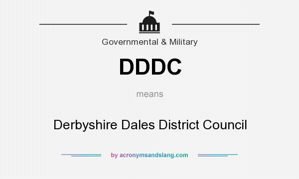 What does DDDC mean? It stands for Derbyshire Dales District Council