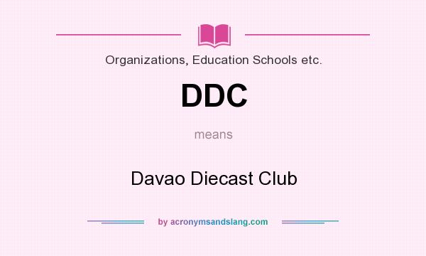 What does DDC mean? It stands for Davao Diecast Club