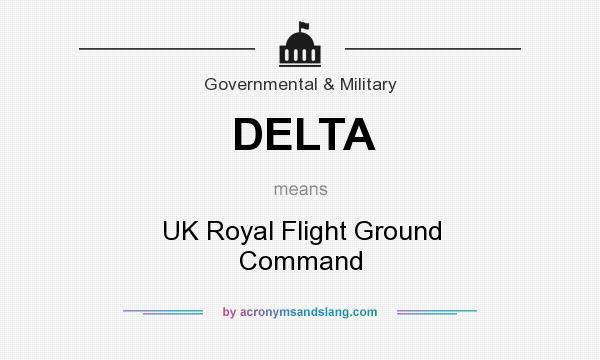 What does DELTA mean? It stands for UK Royal Flight Ground Command