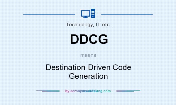 What does DDCG mean? It stands for Destination-Driven Code Generation
