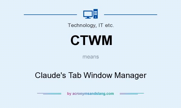 What does CTWM mean? It stands for Claude`s Tab Window Manager