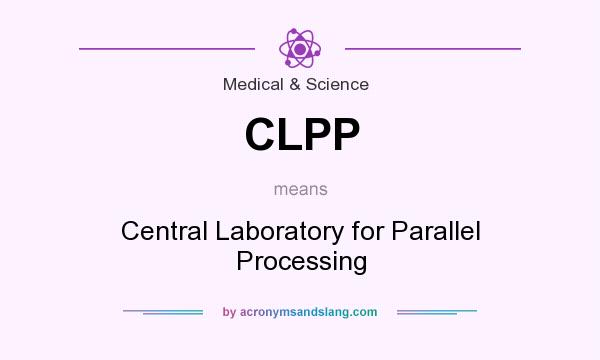 What does CLPP mean? It stands for Central Laboratory for Parallel Processing