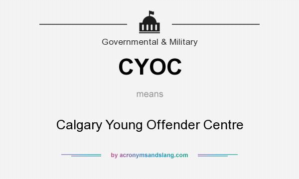 What does CYOC mean? It stands for Calgary Young Offender Centre