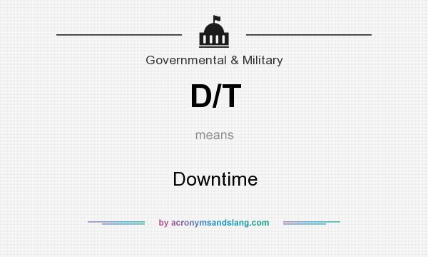 What does D/T mean? It stands for Downtime