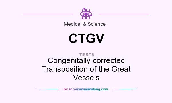 What does CTGV mean? It stands for Congenitally-corrected Transposition of the Great Vessels