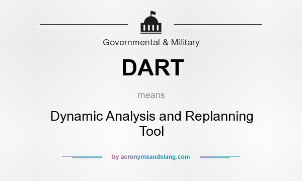 What does DART mean? It stands for Dynamic Analysis and Replanning Tool