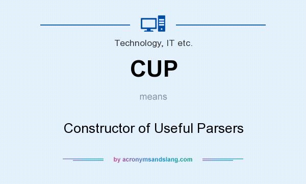 What does CUP mean? It stands for Constructor of Useful Parsers