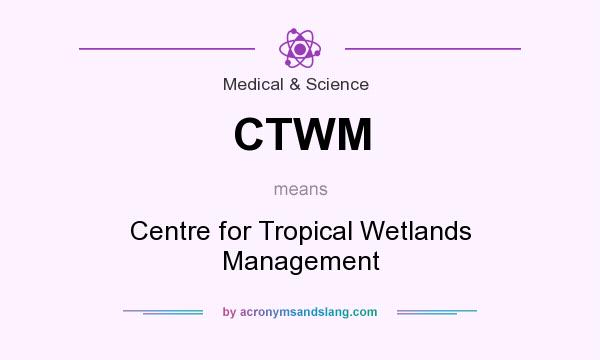 What does CTWM mean? It stands for Centre for Tropical Wetlands Management